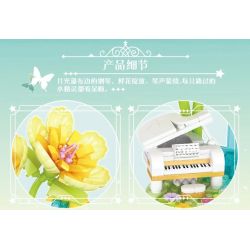 WISE BLOCK HA383023-S 383023-S non  THẾ GIỚI BIỂN HOA MUÔN MÀU 3 LOẠI HÌNH DÃ NGOẠI RỪNG KẸO BÔNG KHU VUI CHƠI GIẢI TRÍ FLOWER VINE GEM THÁC NƯỚC PIANO ÁNH TRĂNG bộ đồ chơi xếp lắp ráp ghép mô hình Creator THE FLOWER COLLECTION Sáng Tạo