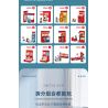 JIESTAR 55000 non  CỬA HÀNG TIỆN LỢI 24 GIỜ bộ đồ chơi xếp lắp ráp ghép mô hình City SHUTTLE SHOP Thành Phố 845 khối