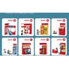 JIESTAR 55000 non  CỬA HÀNG TIỆN LỢI 24 GIỜ bộ đồ chơi xếp lắp ráp ghép mô hình City SHUTTLE SHOP Thành Phố 845 khối