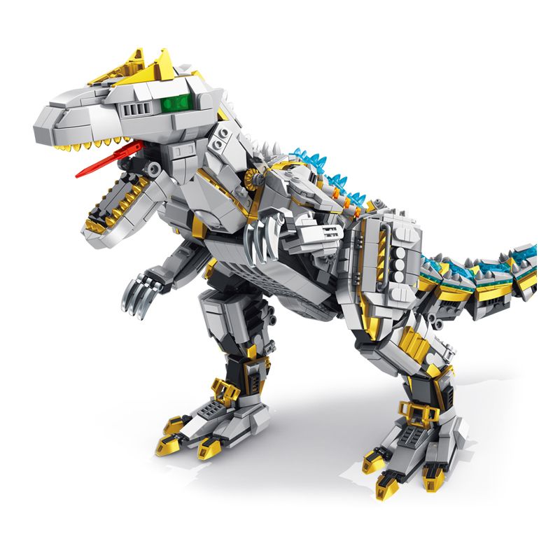 PanlosBrick 611015 Panlos Brick 611015 non Lego ALLOSAURUS CƠ KHÍ LỚN bộ đồ chơi xếp lắp ráp ghép mô hình MECHANICAL DINOSAUR ALLOSAURUS 1735 khối