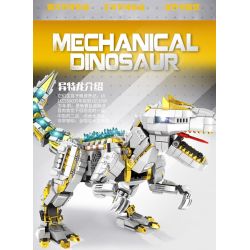 PanlosBrick 611015 Panlos Brick 611015 non  ALLOSAURUS CƠ KHÍ LỚN bộ đồ chơi xếp lắp ráp ghép mô hình MECHANICAL DINOSAUR ALLOSAURUS 1735 khối