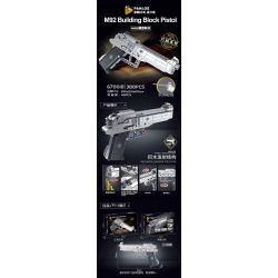 PanlosBrick 670018 Panlos Brick 670018 non  SÚNG LỤC M92 bộ đồ chơi xếp lắp ráp ghép mô hình Gun 388 khối