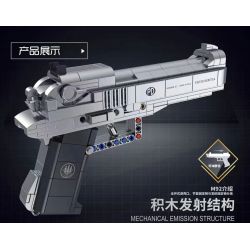 PanlosBrick 670018 Panlos Brick 670018 non  SÚNG LỤC M92 bộ đồ chơi xếp lắp ráp ghép mô hình Gun 388 khối