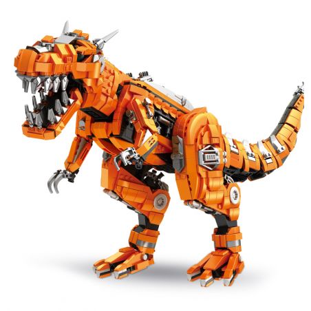 PanlosBrick 611014 Panlos Brick 611014 non  TYRANNOSAURUS REX CƠ KHÍ LỚN bộ đồ chơi xếp lắp ráp ghép mô hình MECHANICAL DINOSAUR TYRANNOSAURUS RES 2065 khối