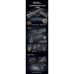 PanlosBrick 670016 Panlos Brick 670016 non  MÔ HÌNH SÚNG LỤC USP bộ đồ chơi xếp lắp ráp ghép mô hình Gun 390 khối