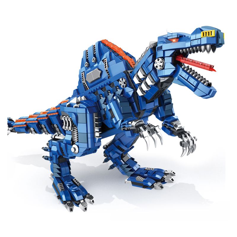 PanlosBrick 611013 Panlos Brick 611013 non Lego SPINOSAURUS CƠ KHÍ LỚN bộ đồ chơi xếp lắp ráp ghép mô hình MECHANICAL DINOSAUR SPINOSAURUS 1889 khối