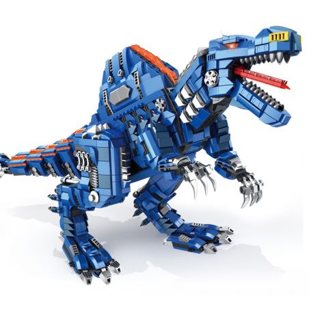 PanlosBrick 611013 Panlos Brick 611013 non  SPINOSAURUS CƠ KHÍ LỚN bộ đồ chơi xếp lắp ráp ghép mô hình MECHANICAL DINOSAUR SPINOSAURUS 1889 khối