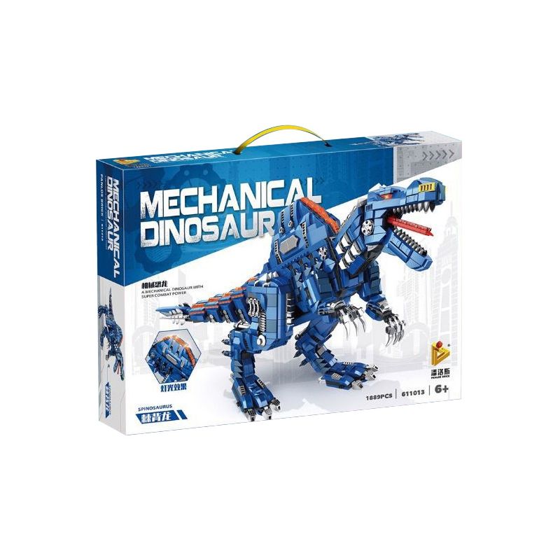 PanlosBrick 611013 Panlos Brick 611013 non  SPINOSAURUS CƠ KHÍ LỚN bộ đồ chơi xếp lắp ráp ghép mô hình MECHANICAL DINOSAUR SPINOSAURUS 1889 khối