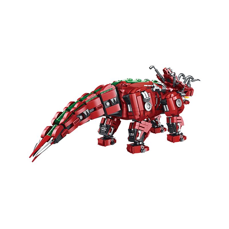PanlosBrick 611012 Panlos Brick 611012 non  TRICERATOPS CƠ KHÍ LỚN bộ đồ chơi xếp lắp ráp ghép mô hình MECHANICAL DINOSAUR TRICERATOPS 1992 khối