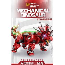 PanlosBrick 611012 Panlos Brick 611012 non  TRICERATOPS CƠ KHÍ LỚN bộ đồ chơi xếp lắp ráp ghép mô hình MECHANICAL DINOSAUR TRICERATOPS 1992 khối