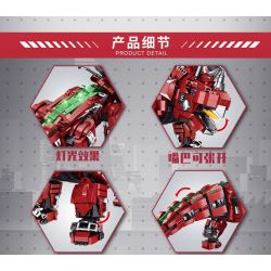 PanlosBrick 611012 Panlos Brick 611012 non  TRICERATOPS CƠ KHÍ LỚN bộ đồ chơi xếp lắp ráp ghép mô hình MECHANICAL DINOSAUR TRICERATOPS 1992 khối