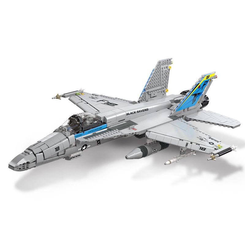 JIESTAR 61049 non Lego MÁY BAY TIÊM KÍCH FA-18 HORNET bộ đồ chơi xếp lắp ráp ghép mô hình Military Army Quân Sự Bộ Đội 1713 khối