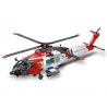 JIESTAR 61048 non  TRỰC THĂNG CỨU HỘ MH-60T HARD EAGLE bộ đồ chơi xếp lắp ráp ghép mô hình Military Army Quân Sự Bộ Đội 1408 khối