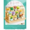 FEMIBOX S2201 2201 non  CHỮA LÀNH MỌNG NƯỚC 12 LOẠI bộ đồ chơi xếp lắp ráp ghép mô hình Flowers PLANTS SUCCULENT Hoa 1095 khối