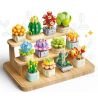 FEMIBOX S2201 2201 non  CHỮA LÀNH MỌNG NƯỚC 12 LOẠI bộ đồ chơi xếp lắp ráp ghép mô hình Flowers PLANTS SUCCULENT Hoa 1095 khối