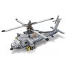 JIESTAR 61047 non  MÁY BAY TRỰC THĂNG TRÊN TÀU bộ đồ chơi xếp lắp ráp ghép mô hình Military Army SHIPBORNE HELICOPTER Quân Sự Bộ Đội 1264 khối