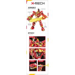 DOUBLE HEIGHT 30501 non  WARFRAME TYRANNOSAURUS REX MECH bộ đồ chơi xếp lắp ráp ghép mô hình 766 khối