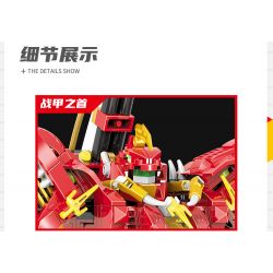 DOUBLE HEIGHT 30501 non  WARFRAME TYRANNOSAURUS REX MECH bộ đồ chơi xếp lắp ráp ghép mô hình 766 khối