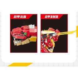 DOUBLE HEIGHT 30501 non  WARFRAME TYRANNOSAURUS REX MECH bộ đồ chơi xếp lắp ráp ghép mô hình 766 khối