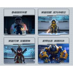 BLOKS 85010 non  ANH HÙNG VÔ TẬN VUA KHỈ bộ đồ chơi xếp lắp ráp ghép mô hình MACHING ARMOR 386 khối