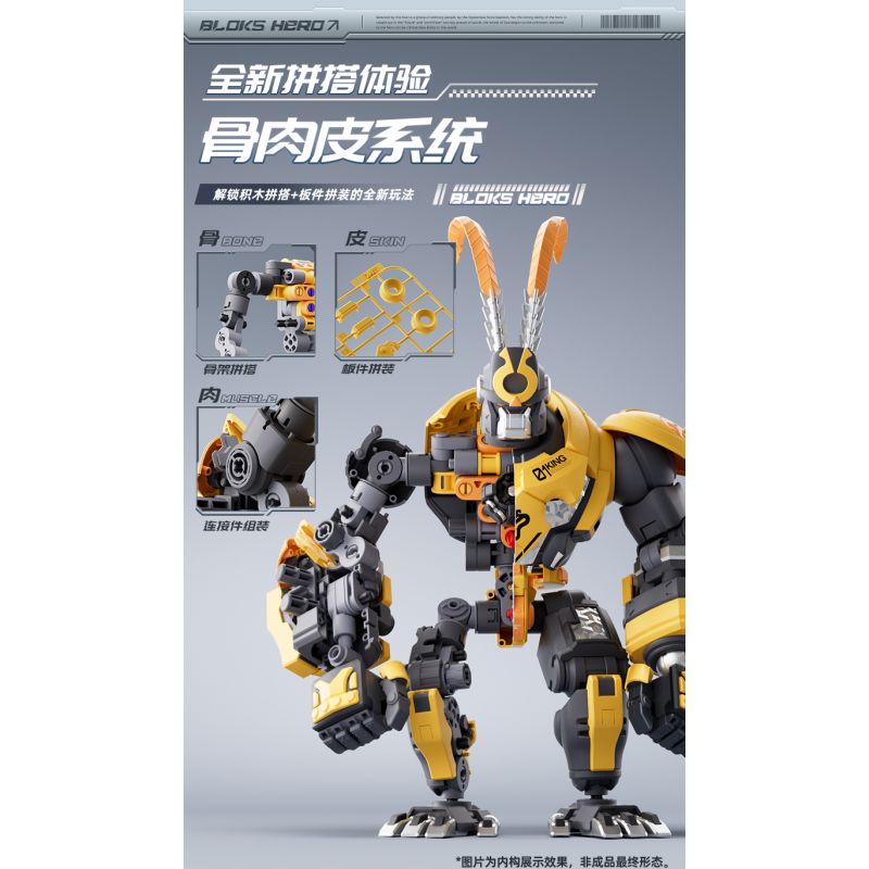 BLOKS 85010 non  ANH HÙNG VÔ TẬN VUA KHỈ bộ đồ chơi xếp lắp ráp ghép mô hình MACHING ARMOR 386 khối