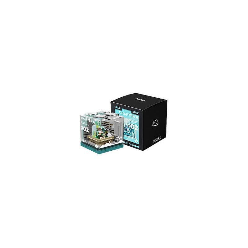 X AREA-X AX0081 0081 non  CẮM TRẠI THÀNH PHỐ bộ đồ chơi xếp lắp ráp ghép mô hình X-BOX