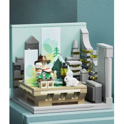 X AREA-X AX0081 0081 non  CẮM TRẠI THÀNH PHỐ bộ đồ chơi xếp lắp ráp ghép mô hình X-BOX