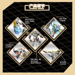 PanlosBrick 621025 Panlos Brick 621025 non  CƠ GIÁP THÉP KHỦNG LONG GRIMLOCK bộ đồ chơi xếp lắp ráp ghép mô hình Movie & Game MECHA OF STEEL Phim Và Trò Chơi 1106 khối