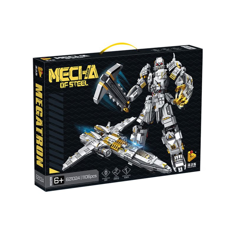 PanlosBrick 621024 Panlos Brick 621024 non  CƠ KHÍ SẮT MEGATRON MECHA bộ đồ chơi xếp lắp ráp ghép mô hình Movie & Game Phim Và Trò Chơi 1106 khối