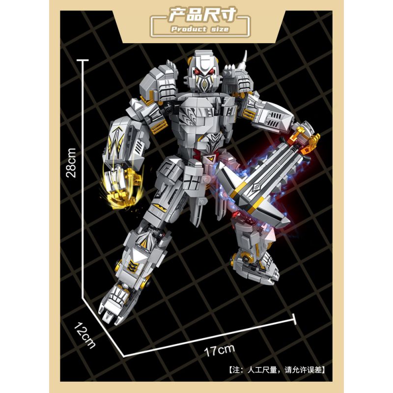 PanlosBrick 621024 Panlos Brick 621024 non  CƠ KHÍ SẮT MEGATRON MECHA bộ đồ chơi xếp lắp ráp ghép mô hình Movie & Game Phim Và Trò Chơi 1106 khối
