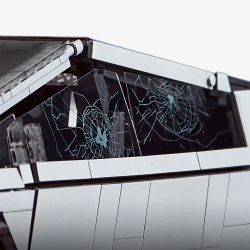 MEGA BLOKS GWW84 non  XE BÁN TẢI ĐIỆN TESLA 1:12 tỷ lệ 1:12 bộ đồ chơi xếp lắp ráp ghép mô hình Creator Expert TESLA CYBERTRUCK Chuyên Gia Sáng Tạo 3283 khối