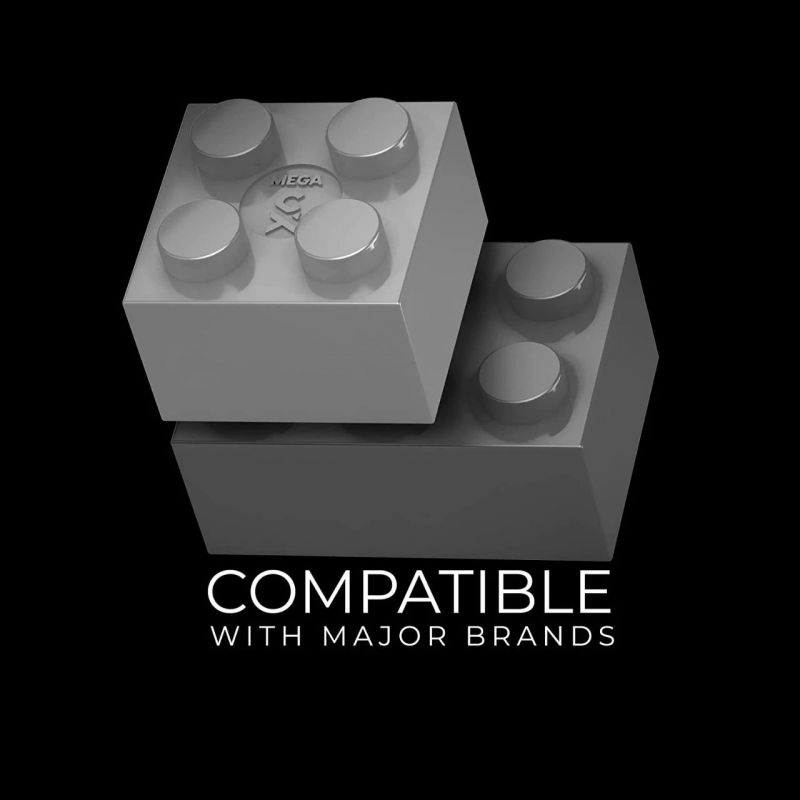 MEGA BLOKS GWW84 non  XE BÁN TẢI ĐIỆN TESLA 1:12 tỷ lệ 1:12 bộ đồ chơi xếp lắp ráp ghép mô hình Creator Expert TESLA CYBERTRUCK Chuyên Gia Sáng Tạo 3283 khối