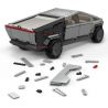 MEGA BLOKS GWW84 non  XE BÁN TẢI ĐIỆN TESLA 1:12 tỷ lệ 1:12 bộ đồ chơi xếp lắp ráp ghép mô hình Creator Expert TESLA CYBERTRUCK Chuyên Gia Sáng Tạo 3283 khối
