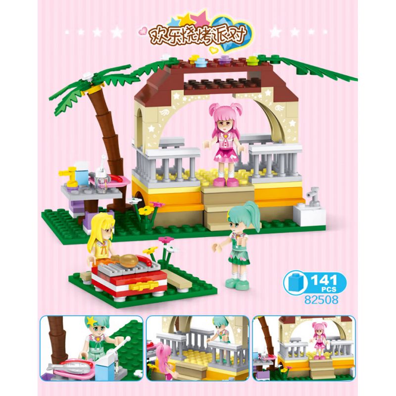 STAR DIAMOND 82508 non Lego TIỆC NƯỚNG VUI VẺ bộ đồ chơi xếp lắp ráp ghép mô hình Balala The Fairies Các Nàng Tiên Nhỏ Tinh Nghịch 141 khối