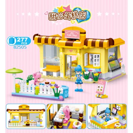 STAR DIAMOND 82505 non  CỬA HÀNG BÁNH NGỌT TÌNH YÊU bộ đồ chơi xếp lắp ráp ghép mô hình Balala The Fairies Các Nàng Tiên Nhỏ Tinh Nghịch 277 khối