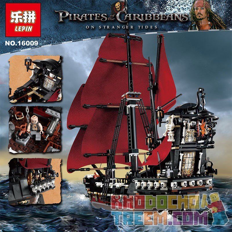 NOT Lego PIRATES OF THE CARIBBEAN 4195 Queen Anne's Revenge , BLANK ...