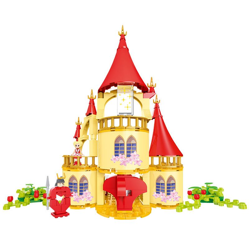 STAR DIAMOND 80664 non Lego LÂU ĐÀI TRÁI TIM bộ đồ chơi xếp lắp ráp ghép mô hình Little Flower Fairy Nàng Tiên Hoa Nhỏ 182 khối