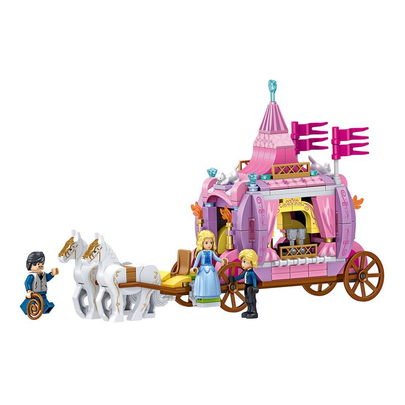 ZHEGAO QL1104 1104 non Lego XE bộ đồ chơi xếp lắp ráp ghép mô hình Girl Con Gái 351 khối