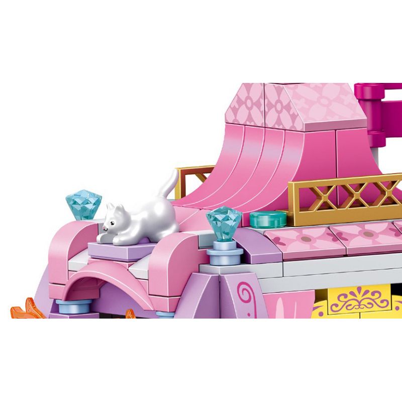 ZHEGAO QL1104 1104 non  XE bộ đồ chơi xếp lắp ráp ghép mô hình Girl Con Gái 351 khối