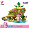 STAR DIAMOND 80632 non  BỤI CÂY XANH bộ đồ chơi xếp lắp ráp ghép mô hình Little Flower Fairy Nàng Tiên Hoa Nhỏ 215 khối