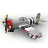 JIESTAR 23046 non  CHIẾN TRANH THẾ GIỚI THỨ HAI CỔ ĐIỂN P-47 bộ đồ chơi xếp lắp ráp ghép mô hình Military Army MILITARY WORLD Quân Sự Bộ Đội 669 khối