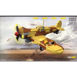 JIESTAR 23044 non  CHIẾN TRANH THẾ GIỚI THỨ HAI KINH ĐIỂN SPITFIRE bộ đồ chơi xếp lắp ráp ghép mô hình Military Army MILITARY WORLD SPITFIRE FIGHTER Quân Sự Bộ Đội 476 khối