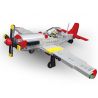 JIESTAR 23042 non  KINH ĐIỂN TRONG THẾ CHIẾN II MÁY BAY ĐẤU P-51D bộ đồ chơi xếp lắp ráp ghép mô hình Military Army MILITARY WORLD Quân Sự Bộ Đội 377 khối