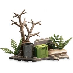 MEGA BLOKS FXW78 non  ĐỘT KÍCH XE MÁY bộ đồ chơi xếp lắp ráp ghép mô hình Call Of Duty MEGA CONSTRUX CALL OF DUTY LEGEND MOTORBIKE RAID 78 khối