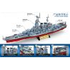 MINGDI K0283 0283 non  THIẾT GIÁP HẠM BẮC CAROLINA THẾ CHIẾN II bộ đồ chơi xếp lắp ráp ghép mô hình Military Army Quân Sự Bộ Đội 827 khối