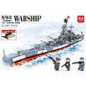 MINGDI K0281 0281 non  CHIẾN TRANH THẾ GIỚI THỨ HAI IOWA LỚP THIẾT GIÁP HẠM bộ đồ chơi xếp lắp ráp ghép mô hình Military Army Quân Sự Bộ Đội 823 khối