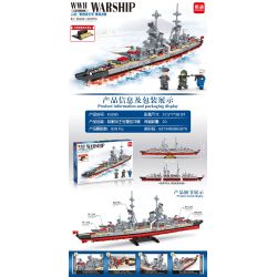 MINGDI K0280 0280 non  TUẦN DƯƠNG HẠM HẠNG NẶNG PRINZ EUGEN bộ đồ chơi xếp lắp ráp ghép mô hình Military Army Quân Sự Bộ Đội 828 khối