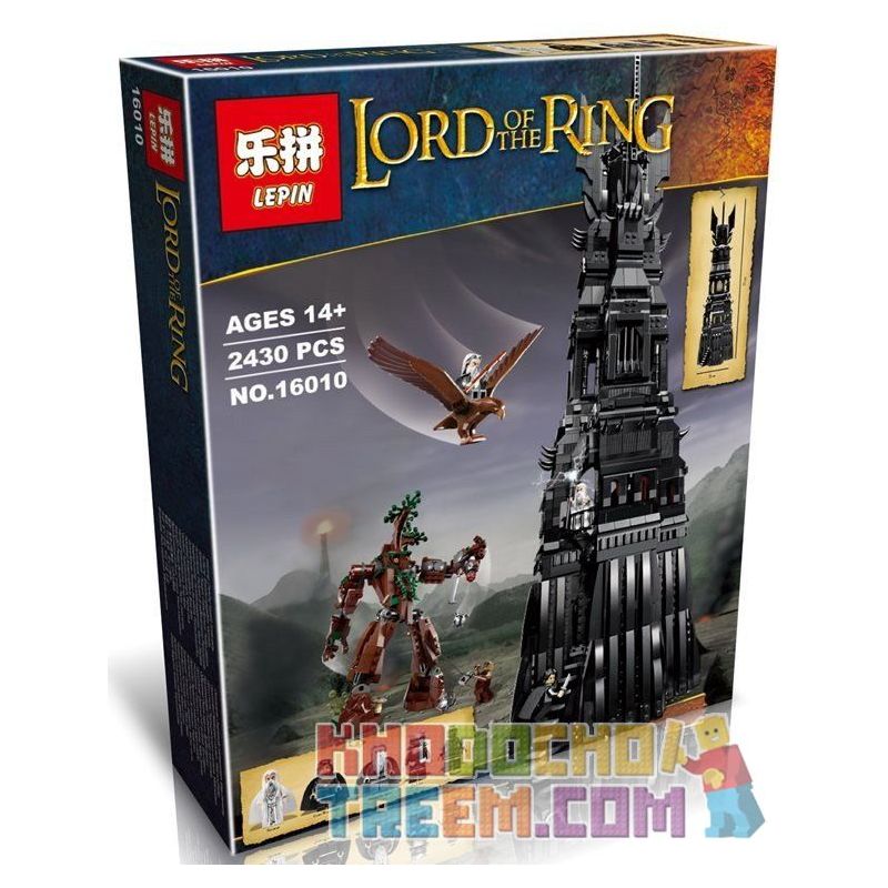 NOT Lego TOWER OF ORTHANC 10237 18010 LEPIN 16010 xếp lắp ráp ghép mô hình THÁP ORTHANC The Lord Of The Rings Chúa Nhẫn 2359 khối