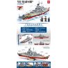 MINGDI K0279 0279 non  THIẾT GIÁP HẠM BISMARCK TRONG THẾ CHIẾN II bộ đồ chơi xếp lắp ráp ghép mô hình Military Army Quân Sự Bộ Đội 828 khối