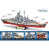 MINGDI K0279 0279 non  THIẾT GIÁP HẠM BISMARCK TRONG THẾ CHIẾN II bộ đồ chơi xếp lắp ráp ghép mô hình Military Army Quân Sự Bộ Đội 828 khối